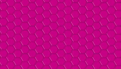 Fototapeta premium Pink grid hexagonal honeycomb embossed surface texture for decoration