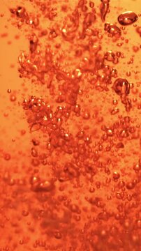 Super slow motion beer pours with air bubbles. Macro background. Filmed on a high-speed camera at 1000 fps.High quality FullHD footage