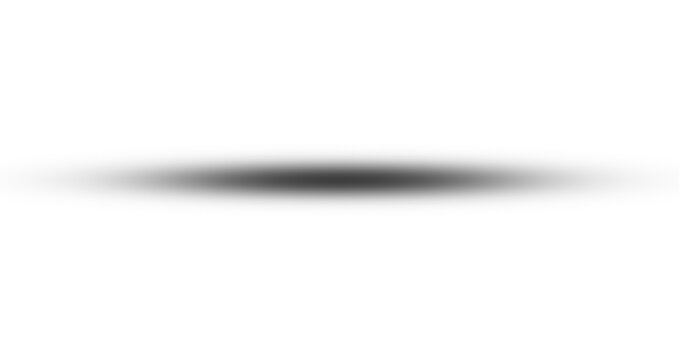 Realistic drop shadow effect for design. Soft blurred ground shadow PNG with smooth fade edges. Minimal floating object base shadow overlay for mockups, product display, branding.