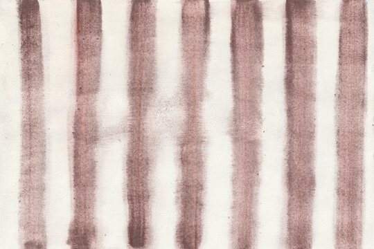 Fondo de acuarela de l&iacute;neas. Rayas verticales en acuarela. Fondo vintage. Hecho a mano con textura real. Efecto diluido en tonos rojos cobrizos