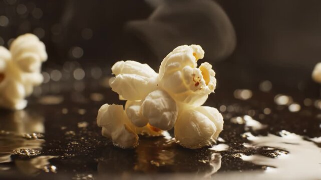 Single egg in liquid with steam emphasizing sleek aesthetics and strong visual impact