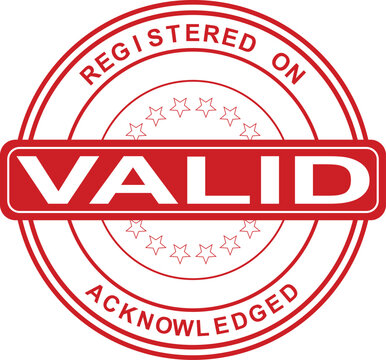 The rubber stamp displays a valid acknowledged registered sign.