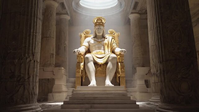 Statue of Zeus at Olympia. 