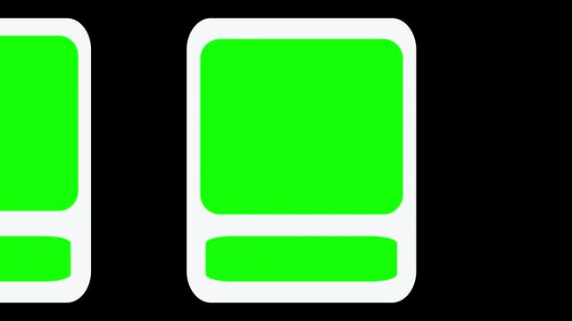 Modern Carousel Slideshow Animation Template with Green Screen