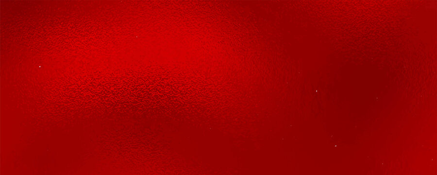 Vector red foil texture background. Abstract gradient bright and shiny light reflection rough texture surface. Vector illustration for background, backdrop, web, wallpaper, print and design artwork.