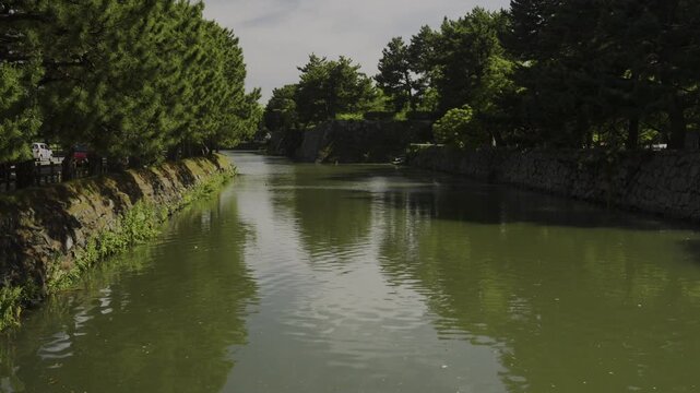 Moat of Wakayama Castle, Wakayama City, Japan「和歌山城の堀」和歌山県和歌山市
