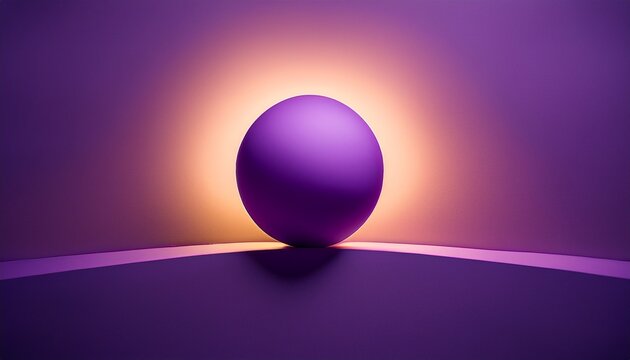 Minimalist Graphic Representing Easter Sunday With A Purple Sphere And Glowing Sun Symbolizing Resurrection And Hope With The Words He Is Not Here For He Has Risen