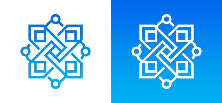 Official vector logo for the Polkadot decentralized network. Suitable for branding, presentations, websites, or articles related to blockchain technology and cryptocurrencies.