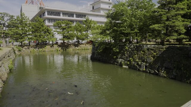 Moat of Wakayama Castle, Wakayama City, Japan「和歌山城の堀」和歌山県和歌山市