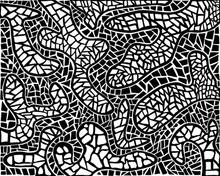 Zentangle pattern. Sketch effect ornament. Abstract tangled circle pattern. illustration texture for backgrounds, printed products or fabric.