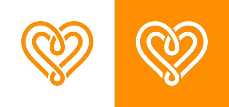 A vector logo of interlocking hearts symbolizes the Utrecht brand. Perfect for city marketing materials, promotional items, website graphics, and merchandise design.