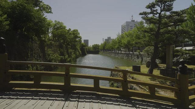 Moat of Wakayama Castle, Wakayama City, Japan「和歌山城の堀」和歌山県和歌山市