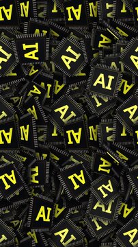 AI Artificial Intelligence Chip Animation Background, Endless, Loop
