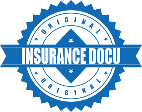 Rubber stamp seals insurance document with official mark