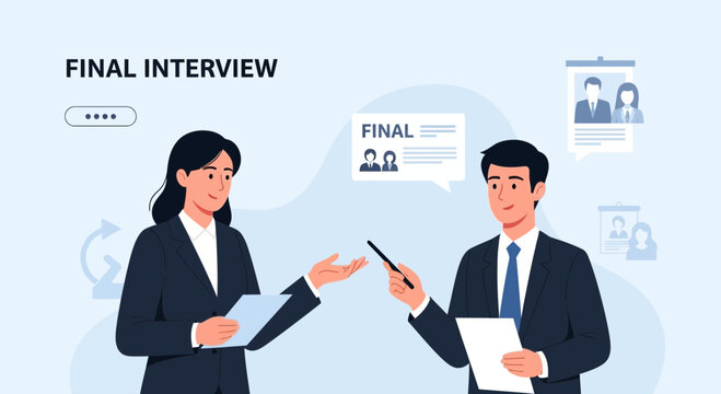 Job Interview Process - Final Stage Illustration