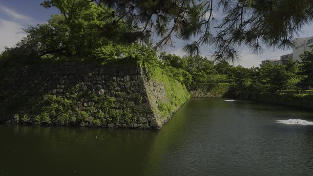 Moat of Wakayama Castle, Wakayama City, Japan「和歌山城の堀」和歌山県和歌山市