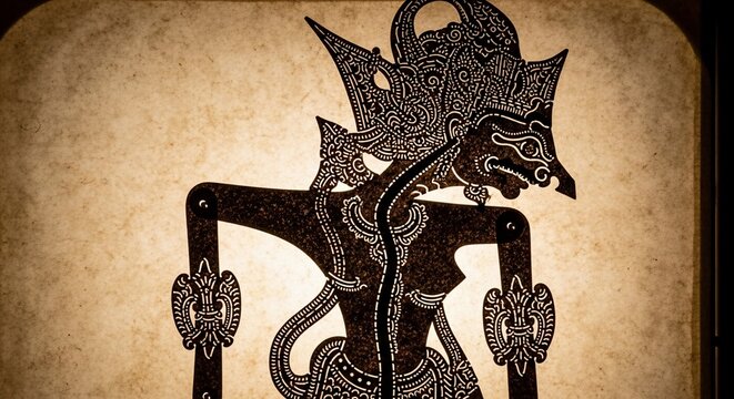 Traditional Balinese Shadow Puppet Character Design