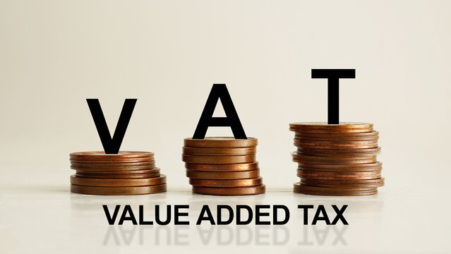 Value added tax calculation concept, VAT compliance, accounting and financial reporting, tax invoice processing, business taxation system, fiscal regulations and bookkeeping