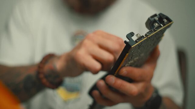 Expert shows how to repair a circuit board with step-by-step instructions at home