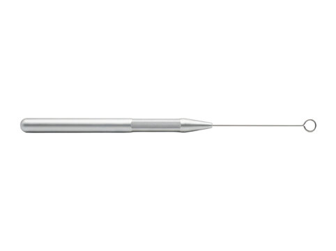 Medical inoculation loop tool isolated on transparent background