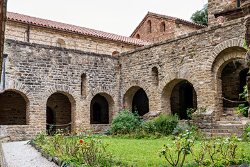 Obraz premium Abbey of Saint Martin du Canigou. Pyrenees-Orientales department in France, founded by monks of the Benedictine order