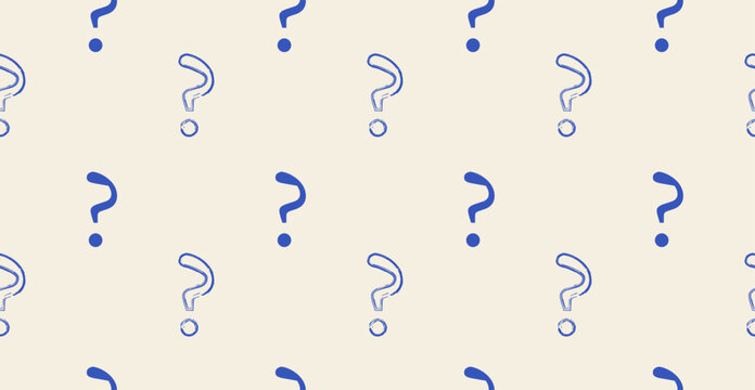 Seamless background with question mark.