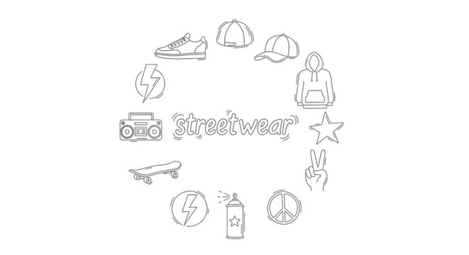 Streetwear clothing and accessories logo.