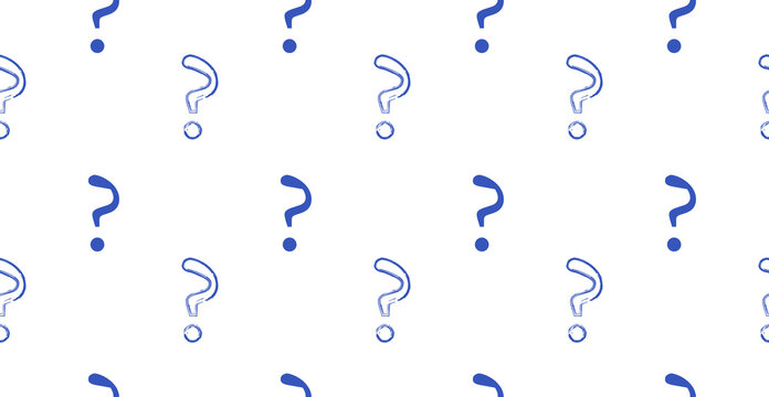 Seamless background with question mark.