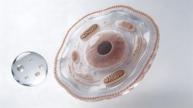 Cellular structure with organelles