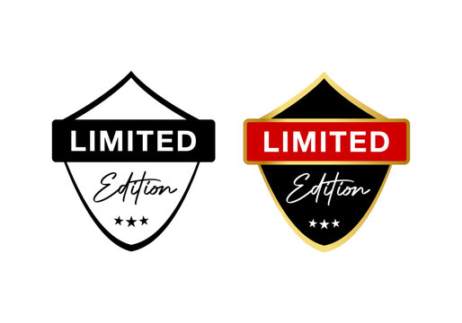 Limited Edition Marketing bages, Exclusive Promotion Business Labels, Isolated Vector Elements
