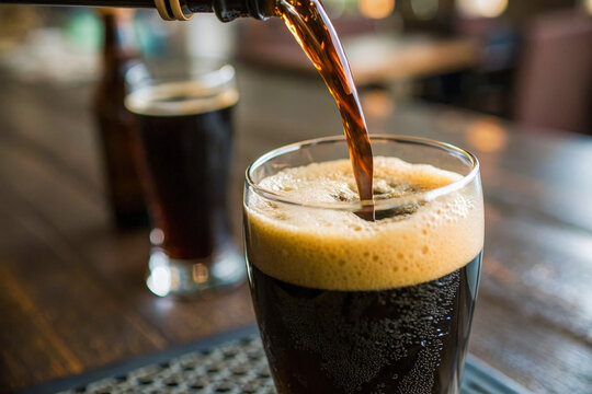 Beer Tap Pouring into Glass