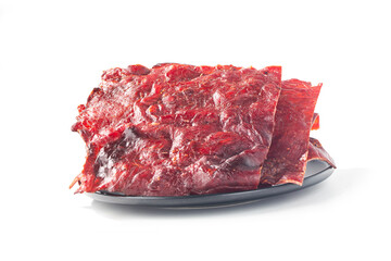 Fototapeta premium Freshly baked delicious pork jerky