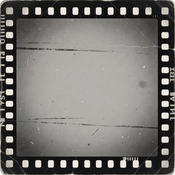 Vintage Polaroid Frame on a Textured Dark Surface