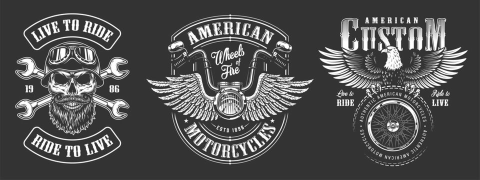 Motorcycle skull design