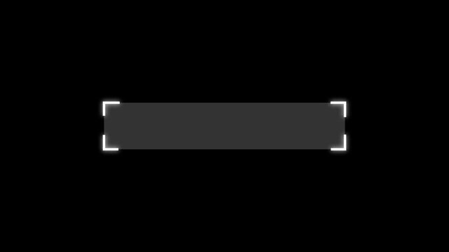 Clean white glowing lower third overlay with modern cinematic style for broadcast, corporate, news, and professional video editing projects, alpha channel