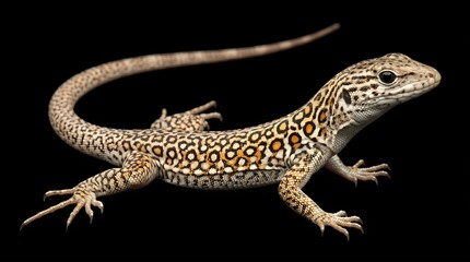 Fototapeta premium Rare Leiolepis ngovantrii Lizard Vietnam Wildlife.
