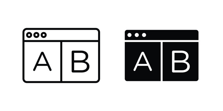 A B test icon