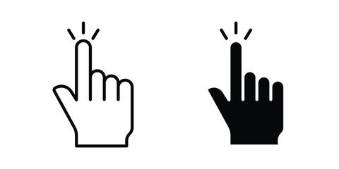 Fototapeta premium Hand click icon