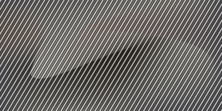 Monochrome waves with transparent vertical layering and soft opacity shifts. Abstract distorted glass effect, minimal and textured in grayscale palette. Vector illustration for futuristic design