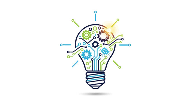 Creative Idea Generation with Digital Technology Concept in a Light Bulb