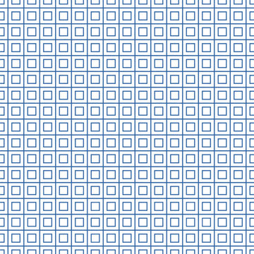 Geometric repeating pattern of nested squares in black and white isolated on transparent background, Vector
