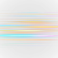 Fototapeta premium Bright colored lines move across isolated on transparent background, creating a pattern with multiple shades and directions during the day, light overlay, PNG