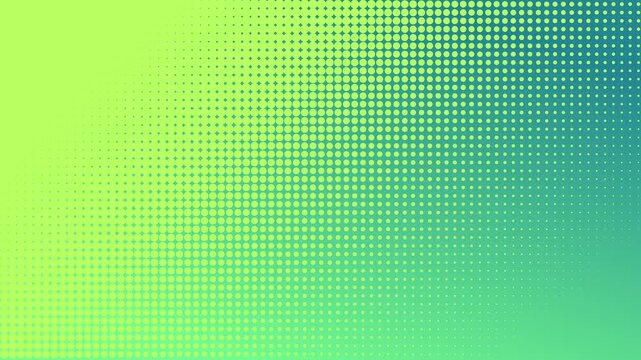 Green half tone motion background