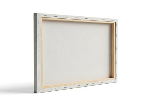 Blank stretched canvas, ready for creative painting or artwork
