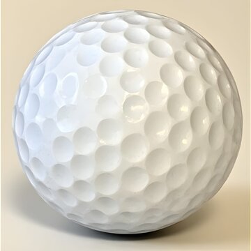 golf ball on white