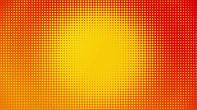 Orange half tone motion background