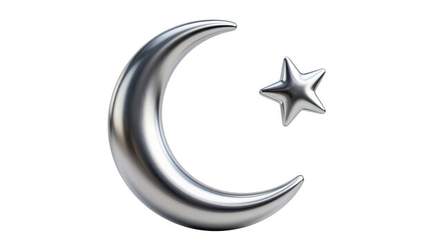 Celestial event moon and star icon digital artwork graphic design high detail artistic viewpoint gigapixel high fidelity
