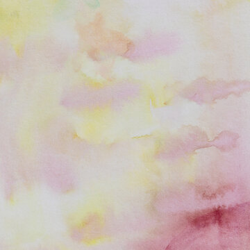 Pastel backdrop watercolor design. Watercolor pigment on paper