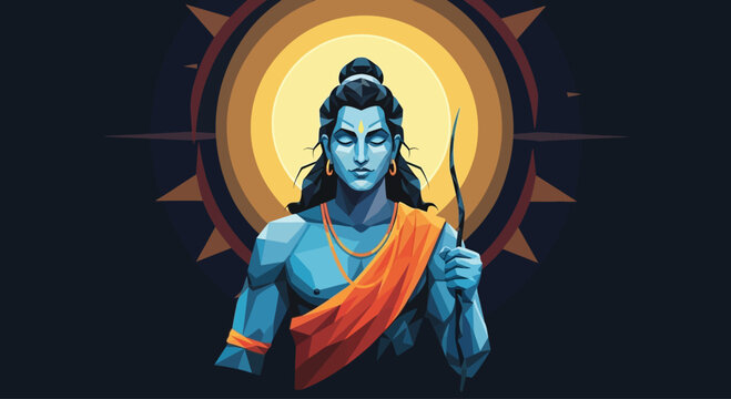 Shiva Hindu God Blue Skin.