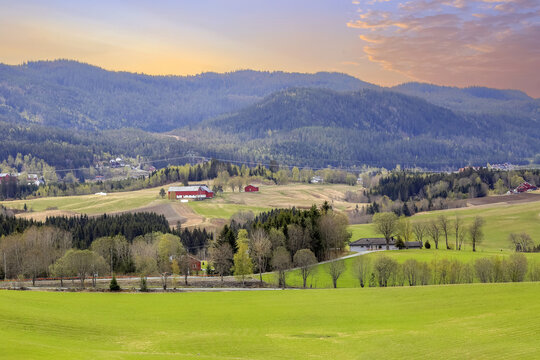 Agricultural area Bratsberg near  Trondheim